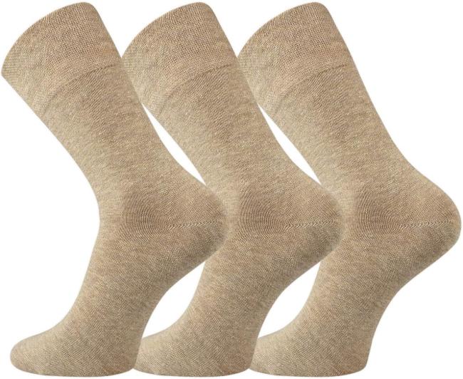 6 Paar TippTexx 24 Baumwoll-Socken mit breitem Komfort Piqué-Bund